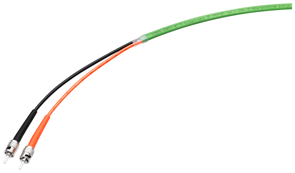 6XV1873-3AH10 FO Standard Cable 50/125, pre-assembled with 2x2 BFOC