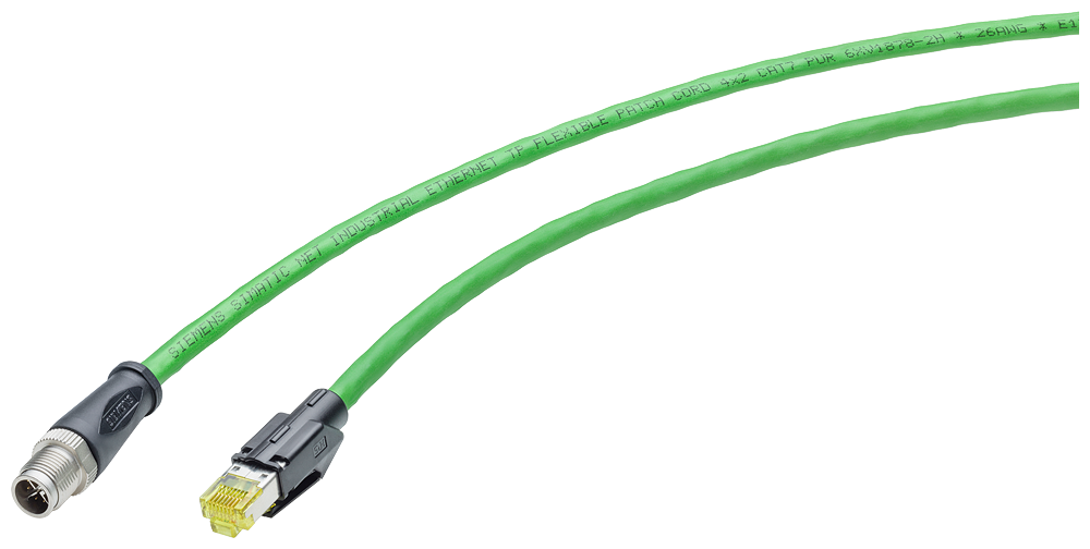 6XV1878-5TN15 IE TP Cord M12-180/RJ45-180 pre-assembled IE Flexible