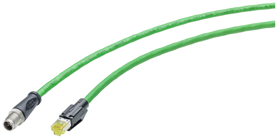 6XV1878-5TN15 IE TP Cord M12-180/RJ45-180 pre-assembled IE Flexible