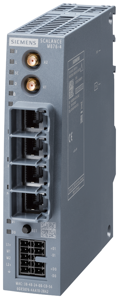 6GK5876-4AA10-2BA2 SCALANCE M876-4 4G router; for wireless IP communication