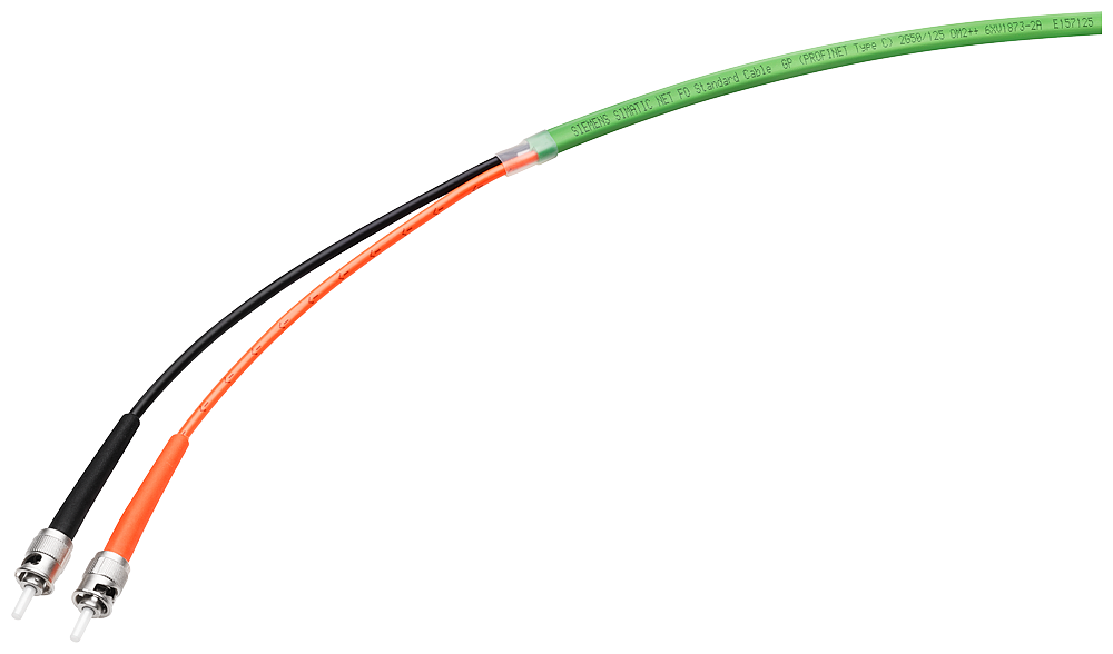 6XV1873-3AN20 FO Standard Cable 50/125, pre-assembled with 2x2 BFOC