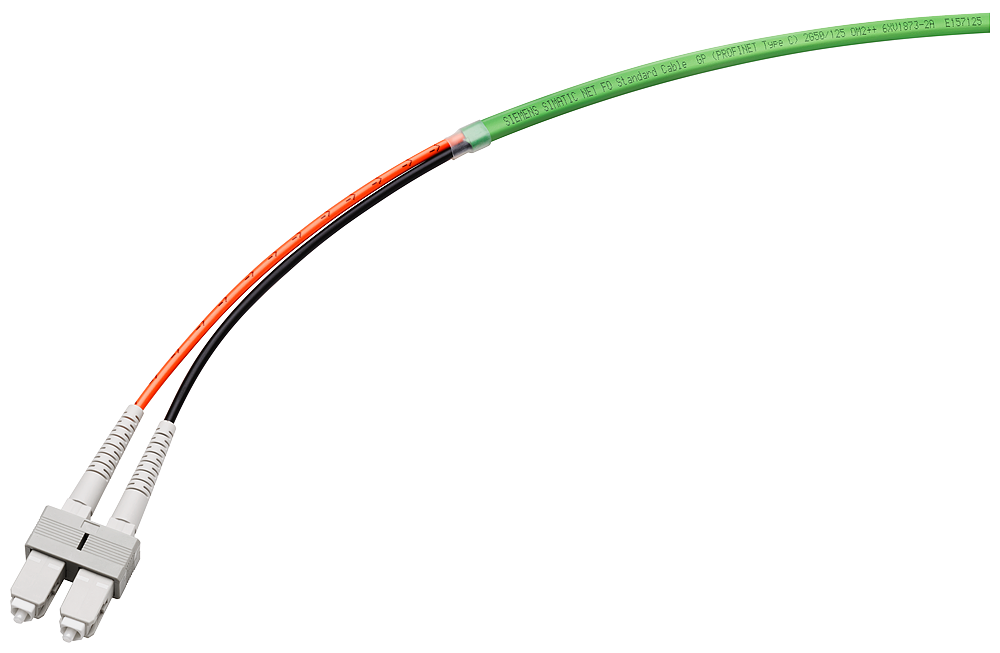 6XV1873-6AN10 FO Standard Cable GP (50/125), pre-assembled with 2x2