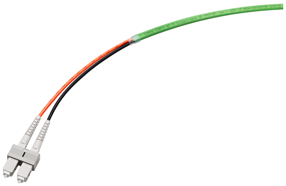 6XV1873-6AT10 FO Standard Cable GP (50/125), pre-assembled with 2x2