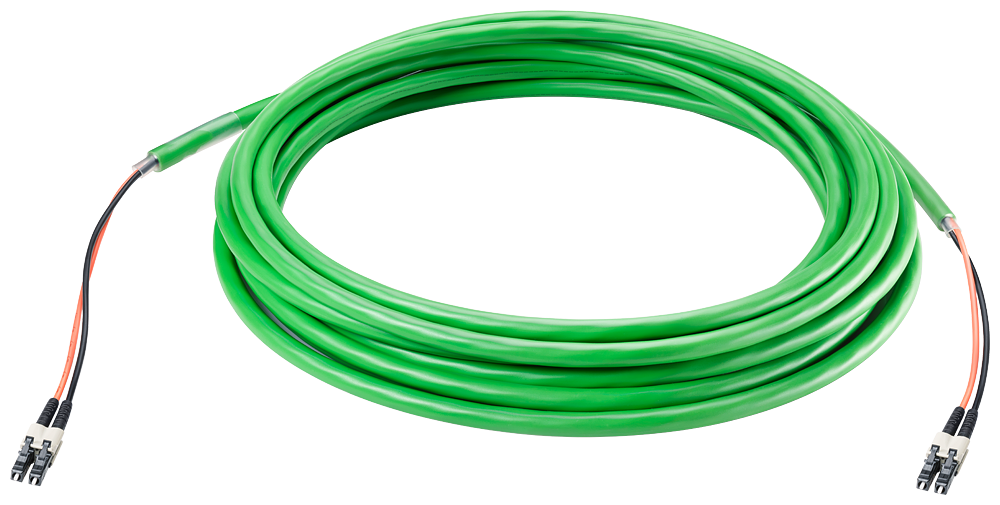 6XV1873-5AH10 FO Standard Cable GP 50/125, pre-assembled with 2x