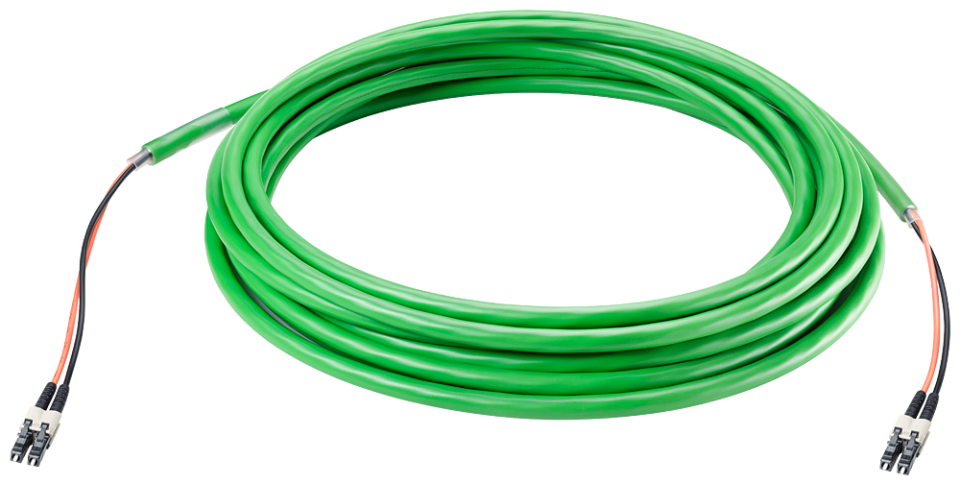 6XV1873-5AN15 FO Standard Cable GP 50/125, pre-assembled with 2x
