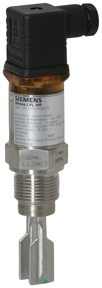 7ML5745-1BA01-1BA0 SITRANS LVL100 Vibrating point level switch. Detects