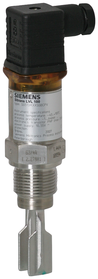 7ML5745-1BA01-1BA0 SITRANS LVL100 Vibrating point level switch. Detects