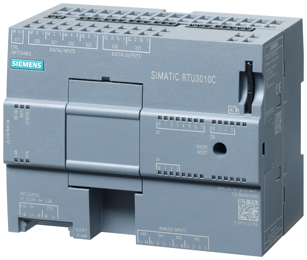 6NH3112-0BA00-0XX0 SIMATIC RTU3010C compact low-power RTU; battery or