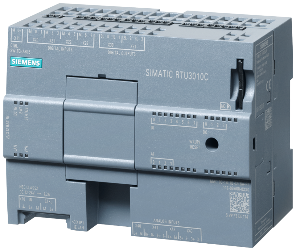 6NH3112-0BA00-0XX0 SIMATIC RTU3010C compact low-power RTU; battery or