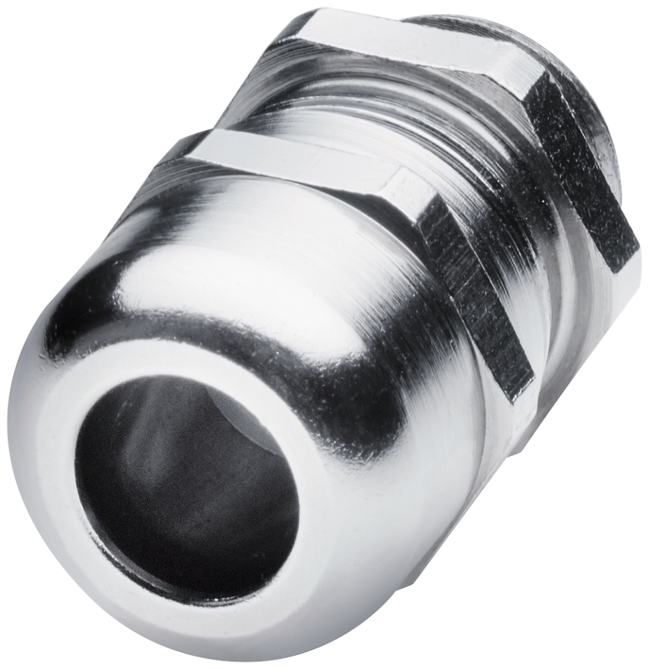 6NH3112-3BA00-1XX4 cable gland, M16, IP68, -40 to +100 Â°C, Brass nickel-plated,