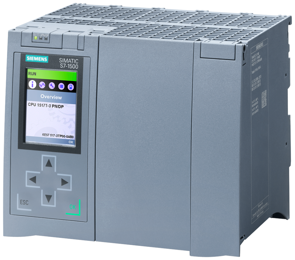 6ES7517-3TP00-0AB0 SIMATIC S7-1500T, CPU 1517T-3 PN/DP, Central processing