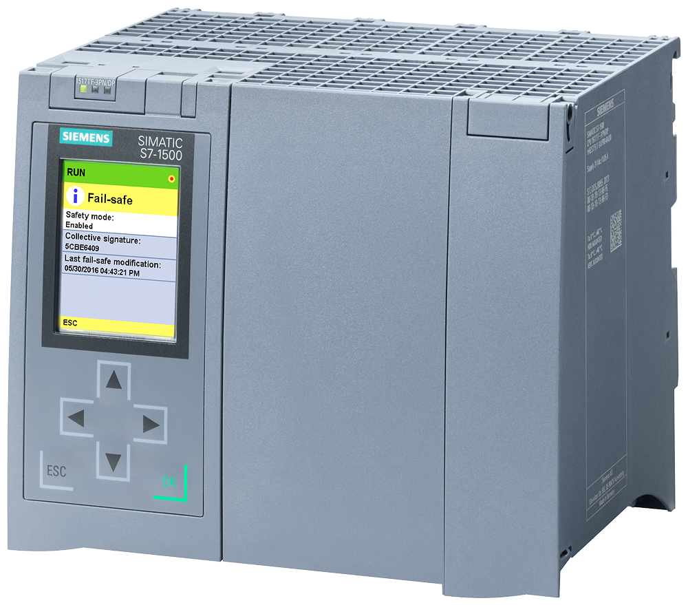 6ES7517-3UP00-0AB0 SIMATIC S7-1500TF, CPU 1517TF-3 PN/DP, Central processing