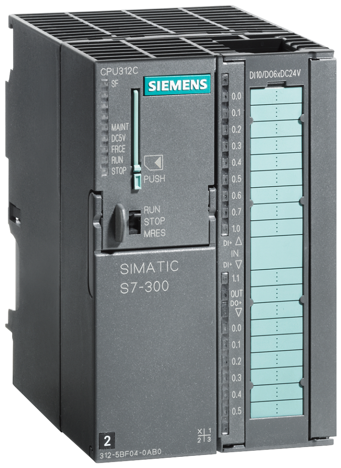 6ES7312-5BF04-0AB0 SIMATIC S7-300, CPU 312C Compact CPU with MPI, 10 DI/6