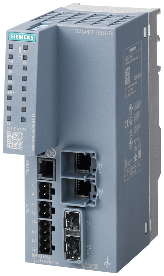 6GK5632-2GS00-2AC2 SCALANCE SC632-2C Industrial Security Appliance; For