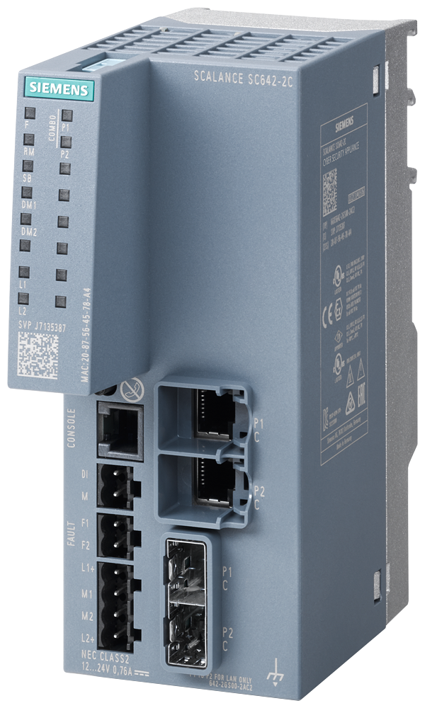 6GK5642-2GS00-2AC2 SCALANCE SC642-2C Industrial Security Appliance; For