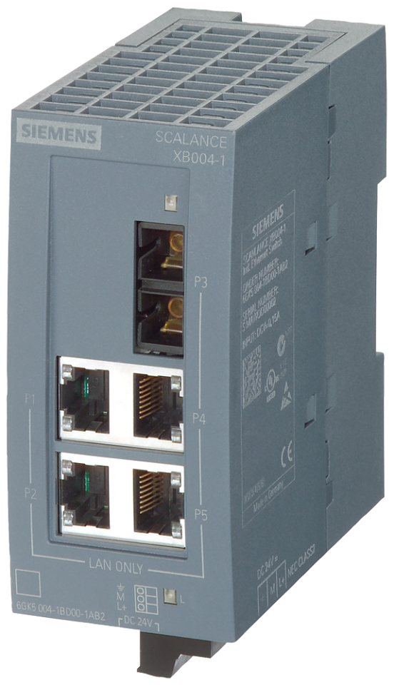 6GK5004-1BD00-1AB2 SCALANCE XB004-1 unmanaged Industrial Ethernet Switch