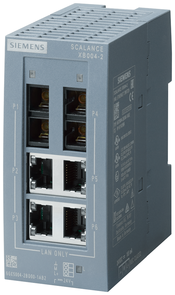 6GK5004-2BD00-1AB2 SCALANCE XB004-2 unmanaged Industrial Ethernet Switch