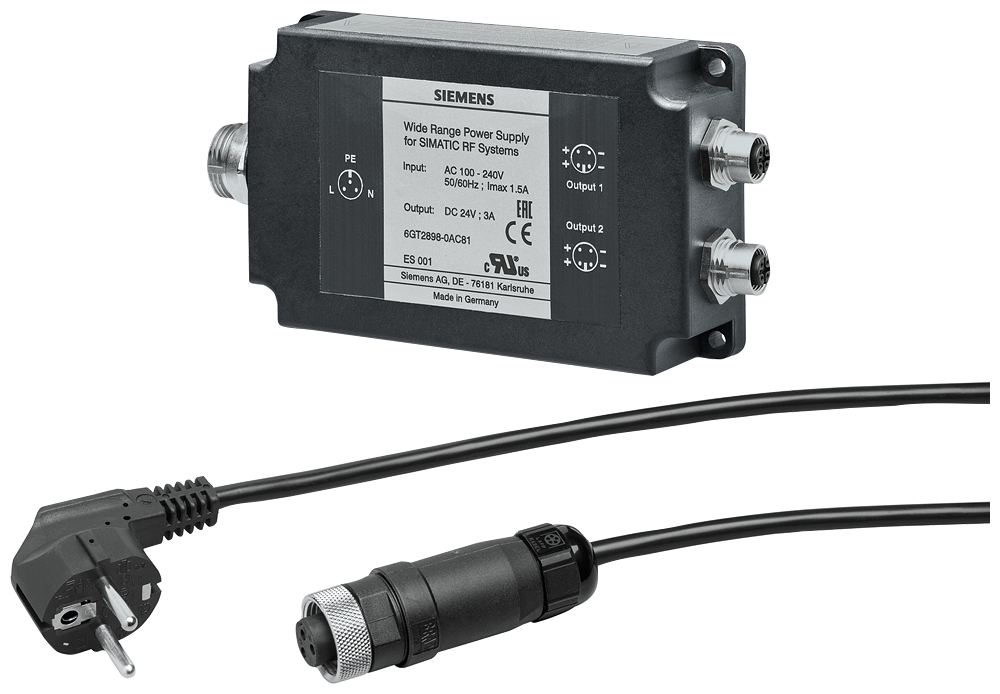 6GT2898-0AC00 SIMATIC RF600 wide-range voltage supply for SIMATIC