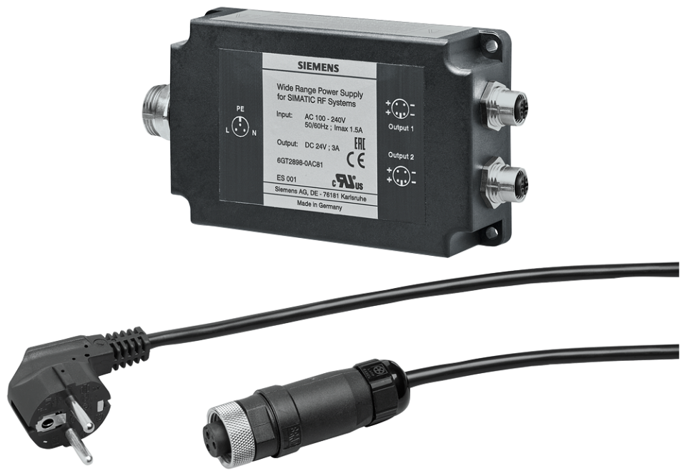 6GT2898-0AC00 SIMATIC RF600 wide-range voltage supply for SIMATIC