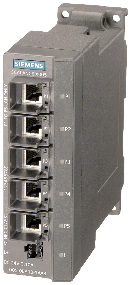 6GK5005-0BA10-1AA3 SCALANCE X005, IE Entry Level Switch unmanaged 5x 10/100