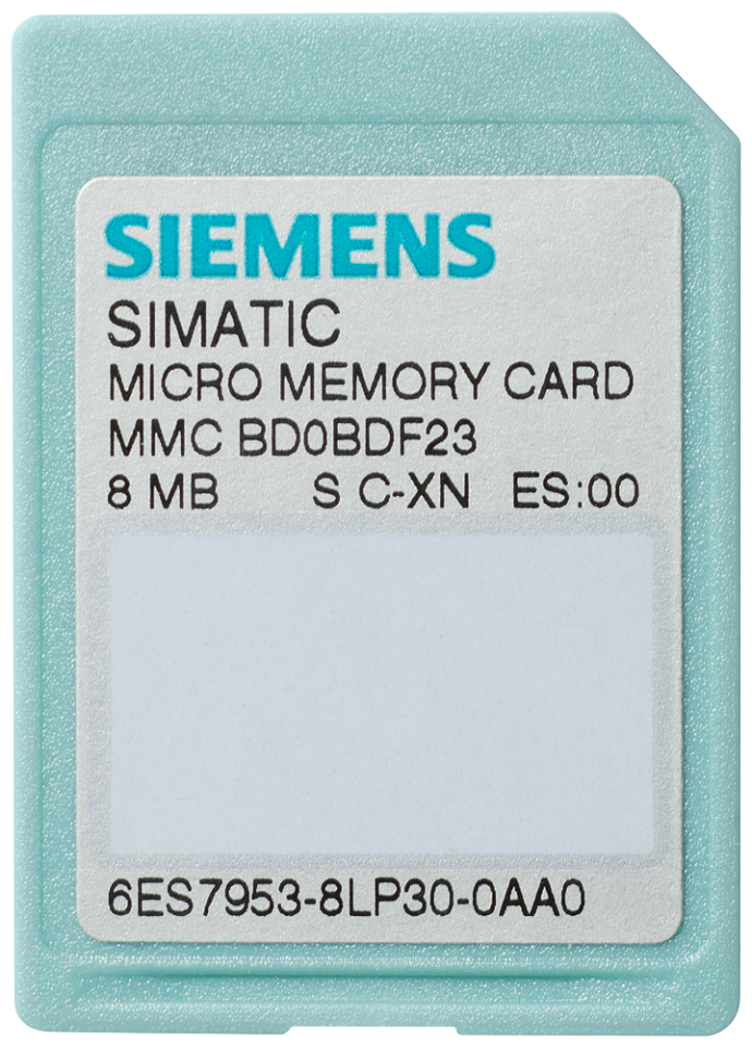 6ES7953-8LL31-0AA0 SIMATIC S7, Micro Memory Card P. S7-300/C7/ET 200,