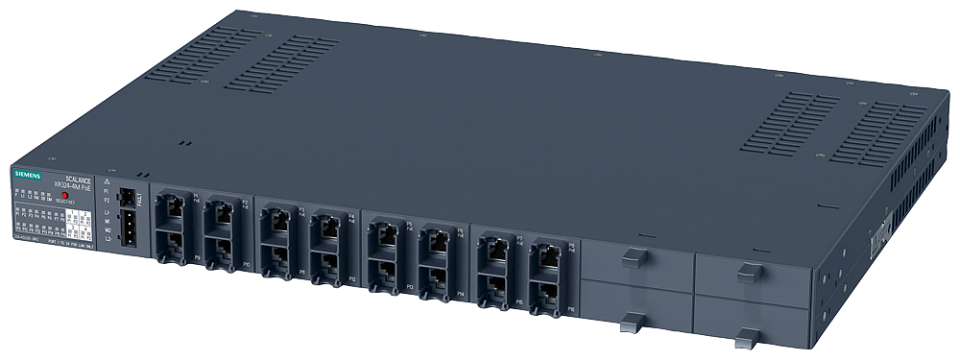 6GK5324-4QG10-3AR2 SCALANCE XR324-4M PoE; Managed IE switch, 19inch rack;