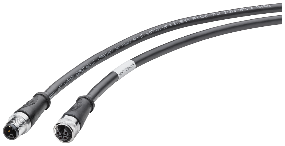 6XV1801-6DH10 Power connecting cable M12-180/M12-180 for the power