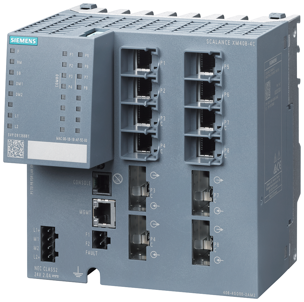 6GK5408-4GQ00-2AM2 - - spare part - - SCALANCE XM408-4C; managed modular