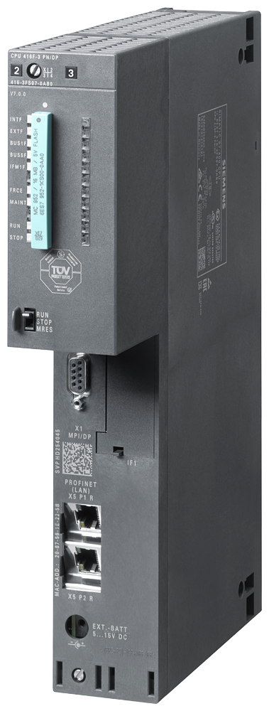 6ES7416-3FS07-0AB0 SIMATIC S7-400, CPU416F-3 PN/DP Central processing