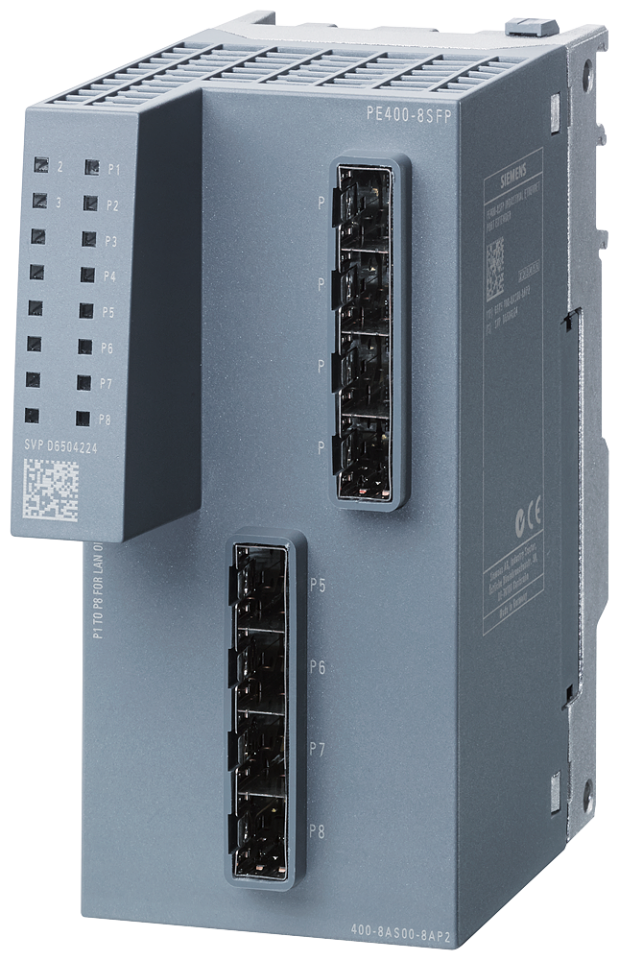 6GK5400-8AS00-8AP2 PE400-8SFP Port Extender for SCALANCE XM-400 managed