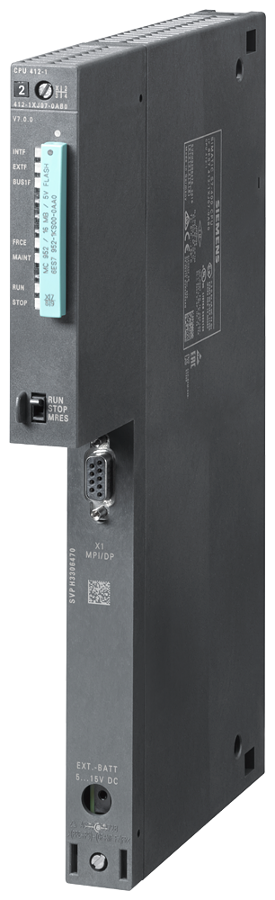 6ES7412-1XJ07-0AB0 SIMATIC S7-400, CPU 412-1 Central processing unit with: