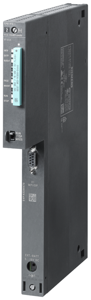 6ES7412-1XJ07-0AB0 SIMATIC S7-400, CPU 412-1 Central processing unit with: