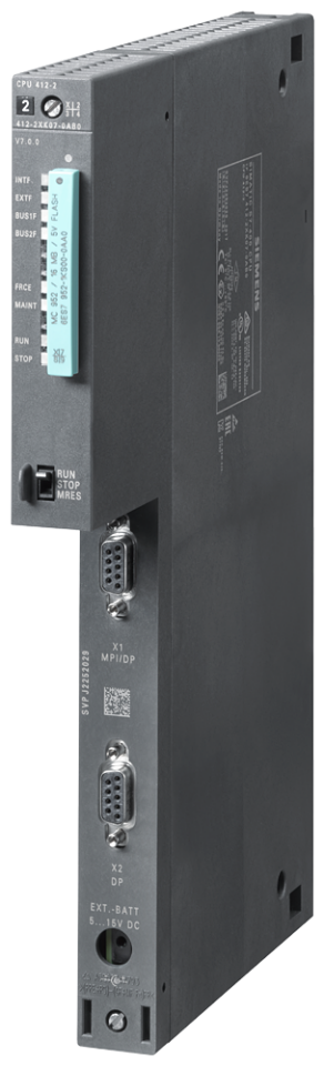6ES7412-2XK07-0AB0 SIMATIC S7-400, CPU 412-2 Central processing unit with: