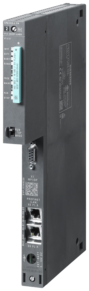6ES7412-2EK07-0AB0 SIMATIC S7-400, CPU 412-2 PN Central processing unit
