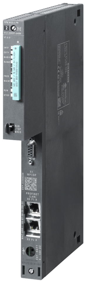 6ES7412-2EK07-0AB0 SIMATIC S7-400, CPU 412-2 PN Central processing unit