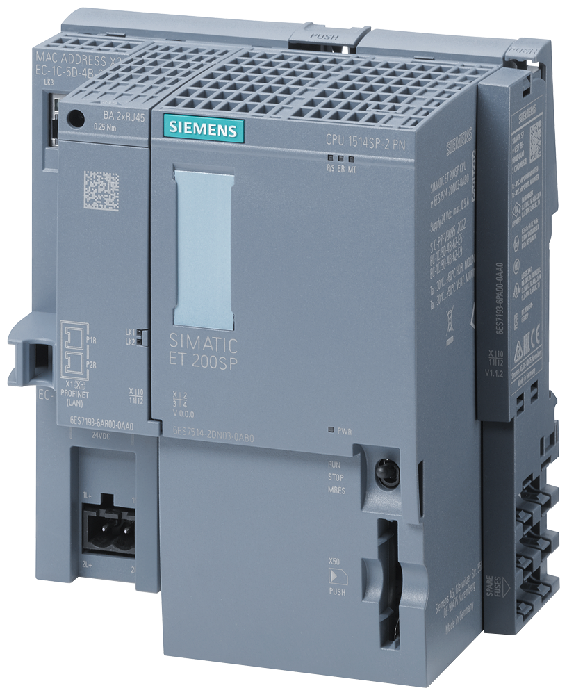 6ES7514-2DN03-0AB0 SIMATIC DP, CPU 1514SP-2 PN for ET 200SP, central processing