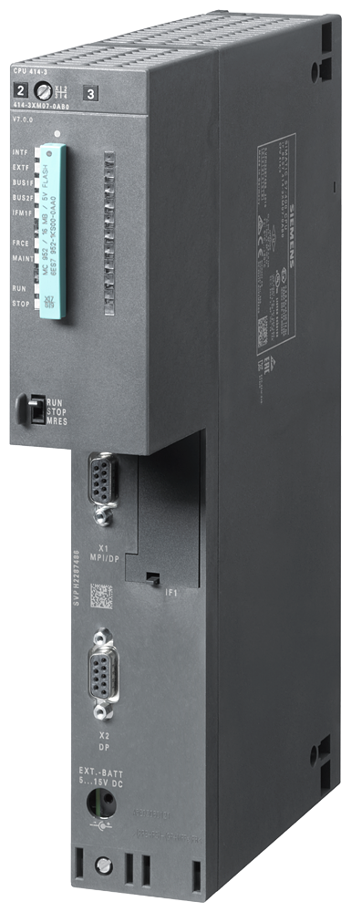 6ES7414-3XM07-0AB0 SIMATIC S7-400, CPU 414-3 Central processing unit with: