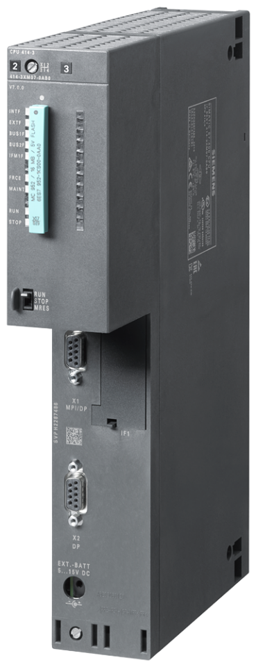 6ES7414-3XM07-0AB0 SIMATIC S7-400, CPU 414-3 Central processing unit with: