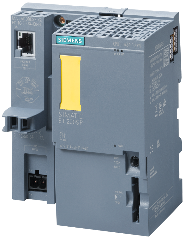 6ES7514-2SN03-0AB0 SIMATIC DP, CPU 1514SP F-2 PN for ET 200SP, central