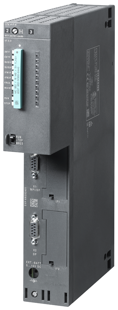6ES7417-4XT07-0AB0 SIMATIC S7-400, CPU 417-4 Central processing unit with: