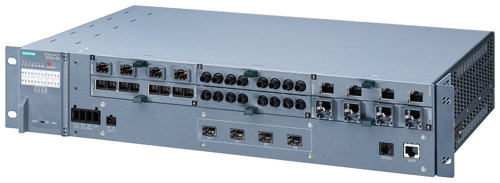 6GK5528-0AA00-2HR2 SCALANCE XR528-6M; managed IE switch; 19inch  rack;