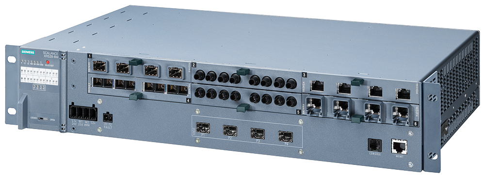 6GK5528-0AR00-2HR2 SCALANCE XR528-6M; managed IE switch; 19inch  rack;