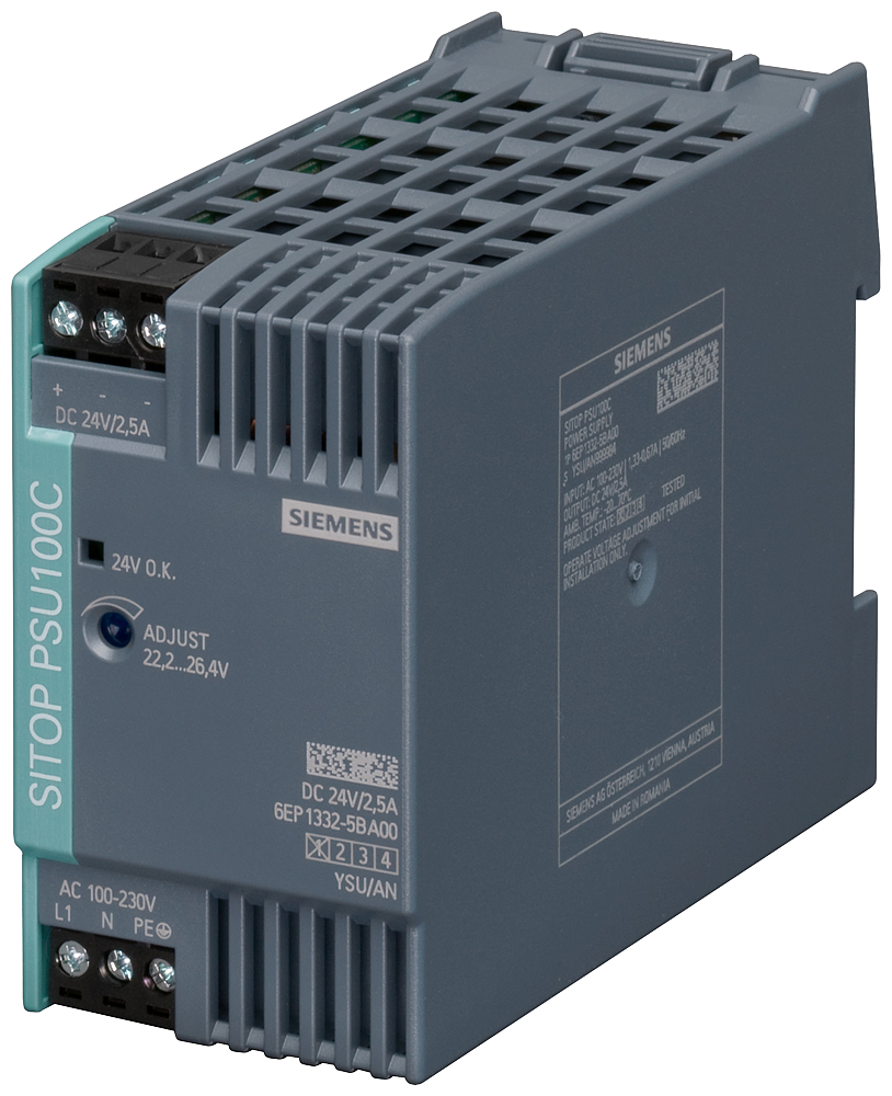 6EP1332-5BA00 SITOP PSU100C 24 V/2.5 A stabilized power supply input: