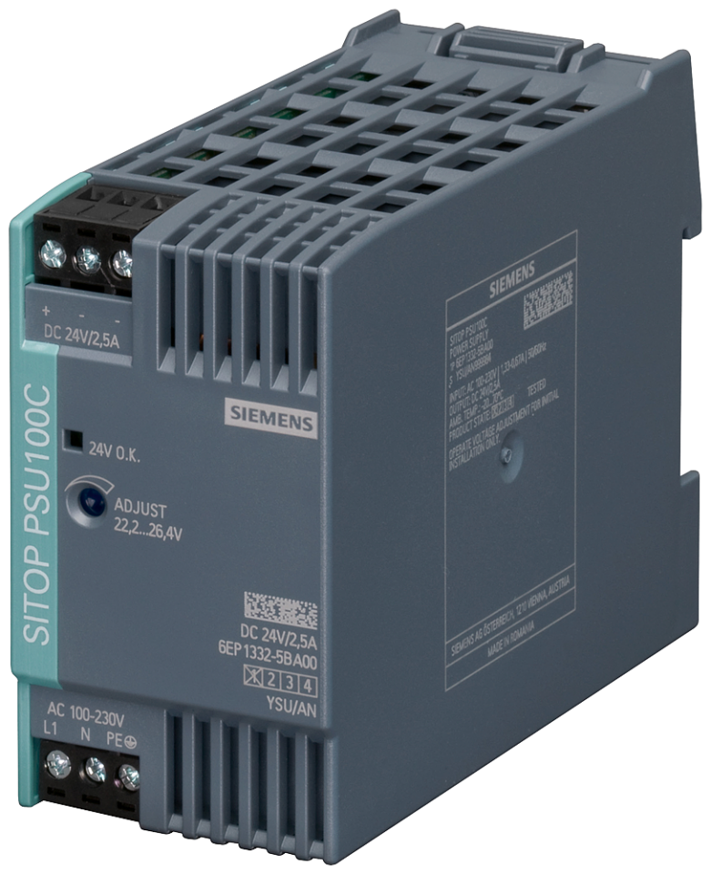 6EP1332-5BA00 SITOP PSU100C 24 V/2.5 A stabilized power supply input: