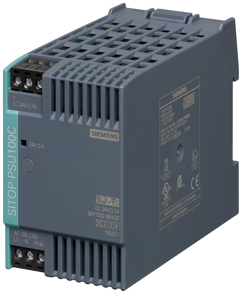 6EP1332-5BA20 SITOP PSU100C 24 V/3.7 A stabilized power supply input: