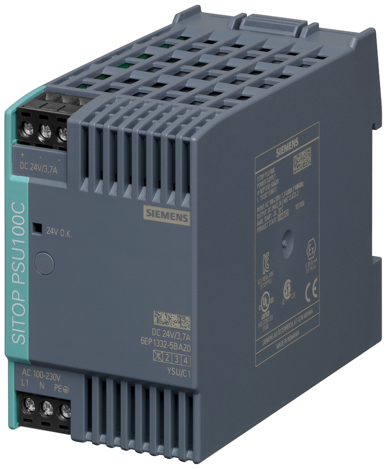 6EP1332-5BA20 SITOP PSU100C 24 V/3.7 A stabilized power supply input: