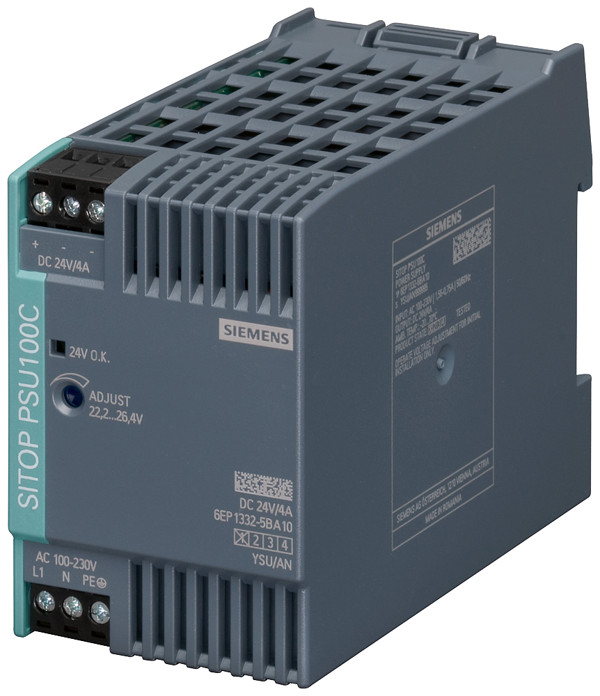 6EP1332-5BA10 SITOP PSU100C 24 V/4 A stabilized power supply input: