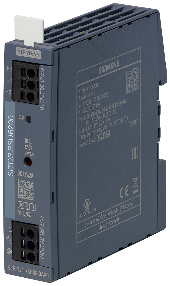6EP3321-7SB00-0AX0 SITOP PSU6200 12 V/2 A stabilized power supply input: