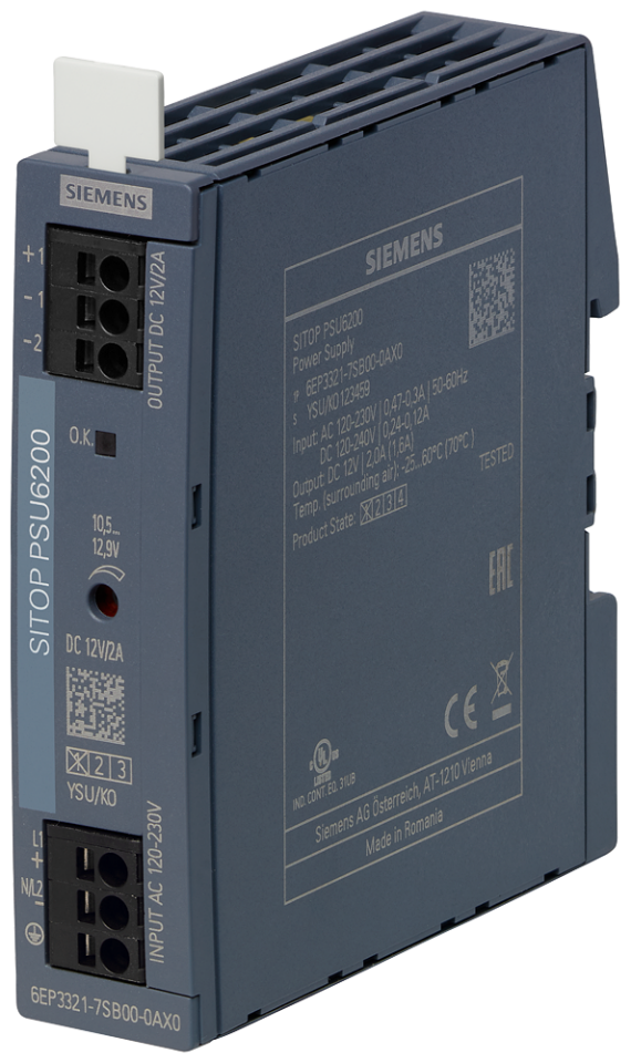 6EP3321-7SB00-0AX0 SITOP PSU6200 12 V/2 A stabilized power supply input: