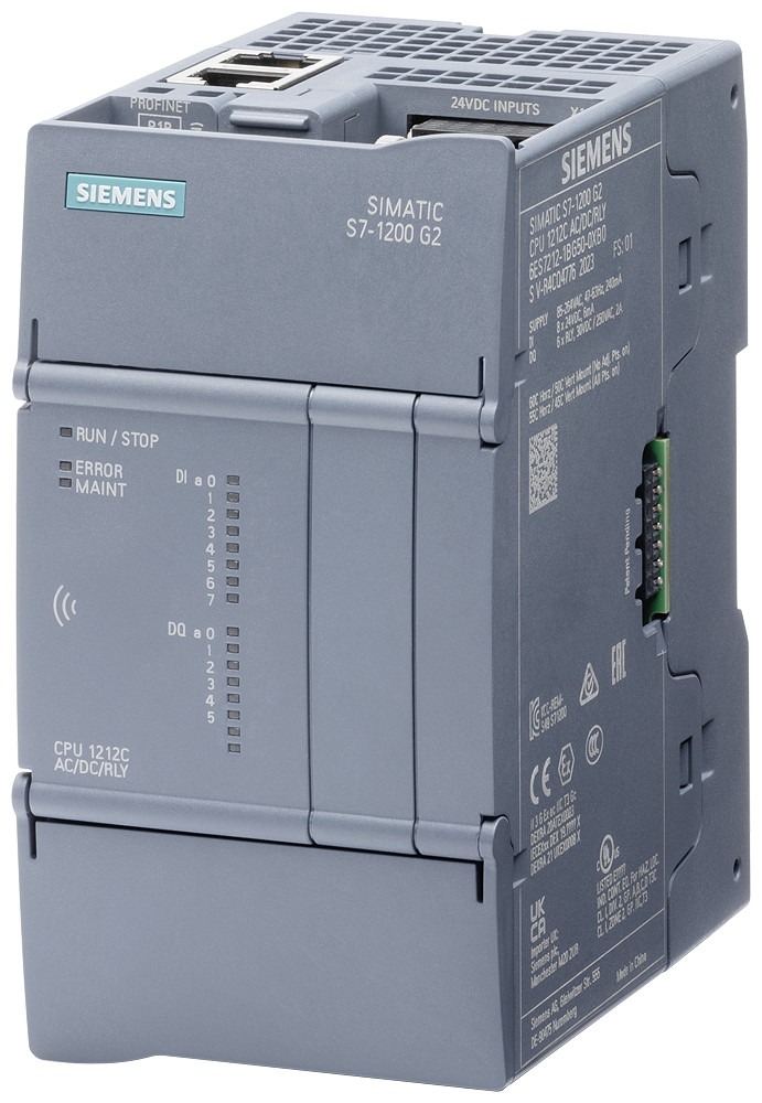 6ES7212-1AG50-0XB0 SIMATIC S7-1200 G2: compact CPU 1212C DC/DC/DC  power